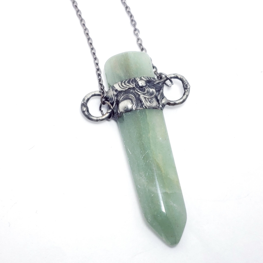Aventurine crystal necklace